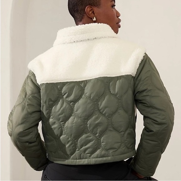 Athleta Fleece Hybrid Jacket Medium NWT - Picture 9 of 9